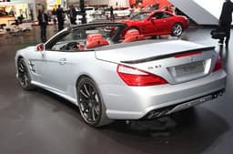 New Mercedes SL63 AMG uses a turbocharged 5.5-litre V8 engine.